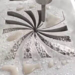 marmo tagliato a getto d'acqua